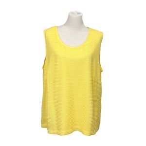 Allison Daley bright yellow sleeveless top